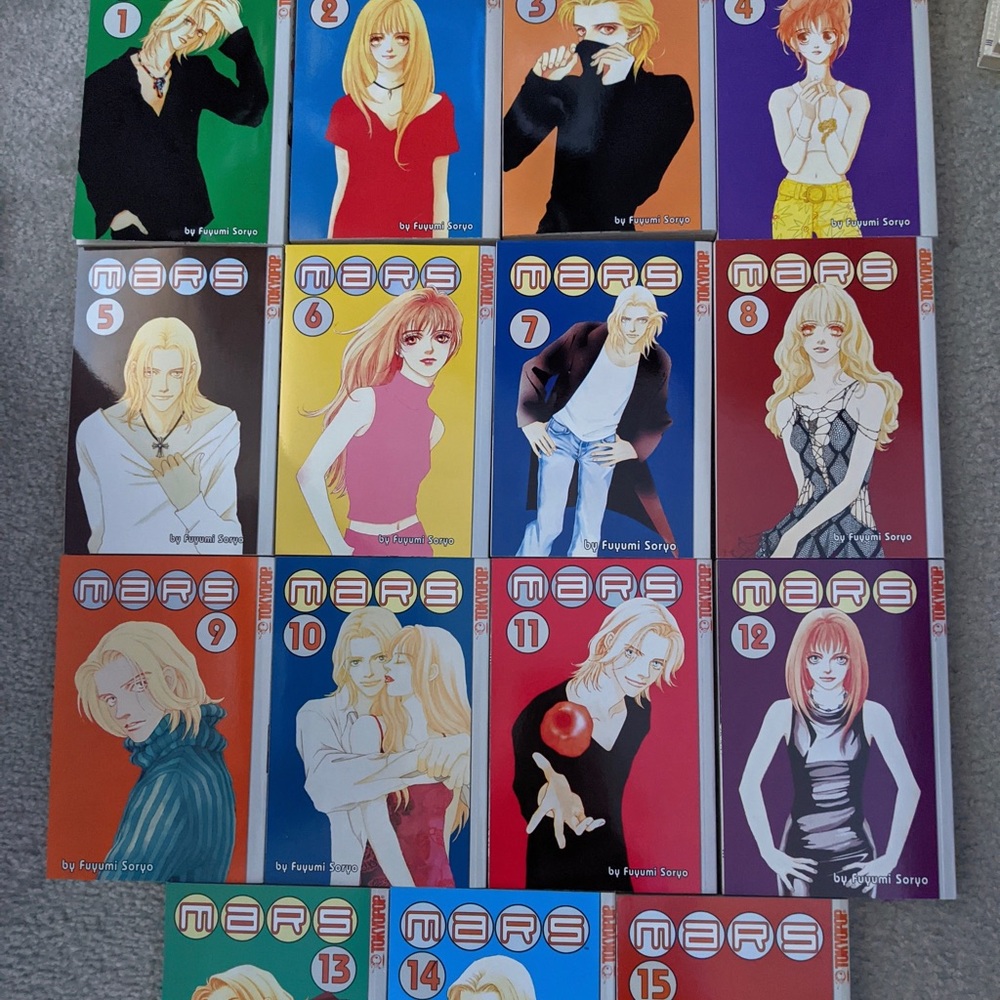Mars manga volume 1 to 15